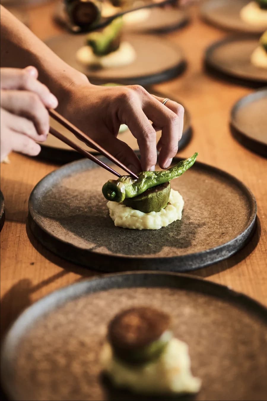 Various items from a Japanese meal