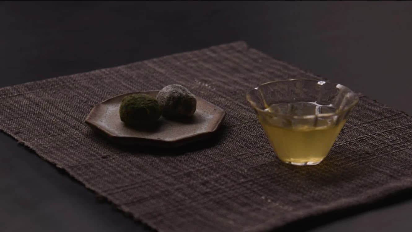 Tea and sweets on a plate