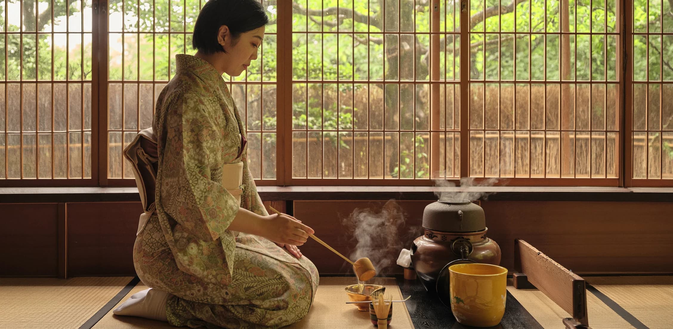 A tea ceremony in a Kyoto home