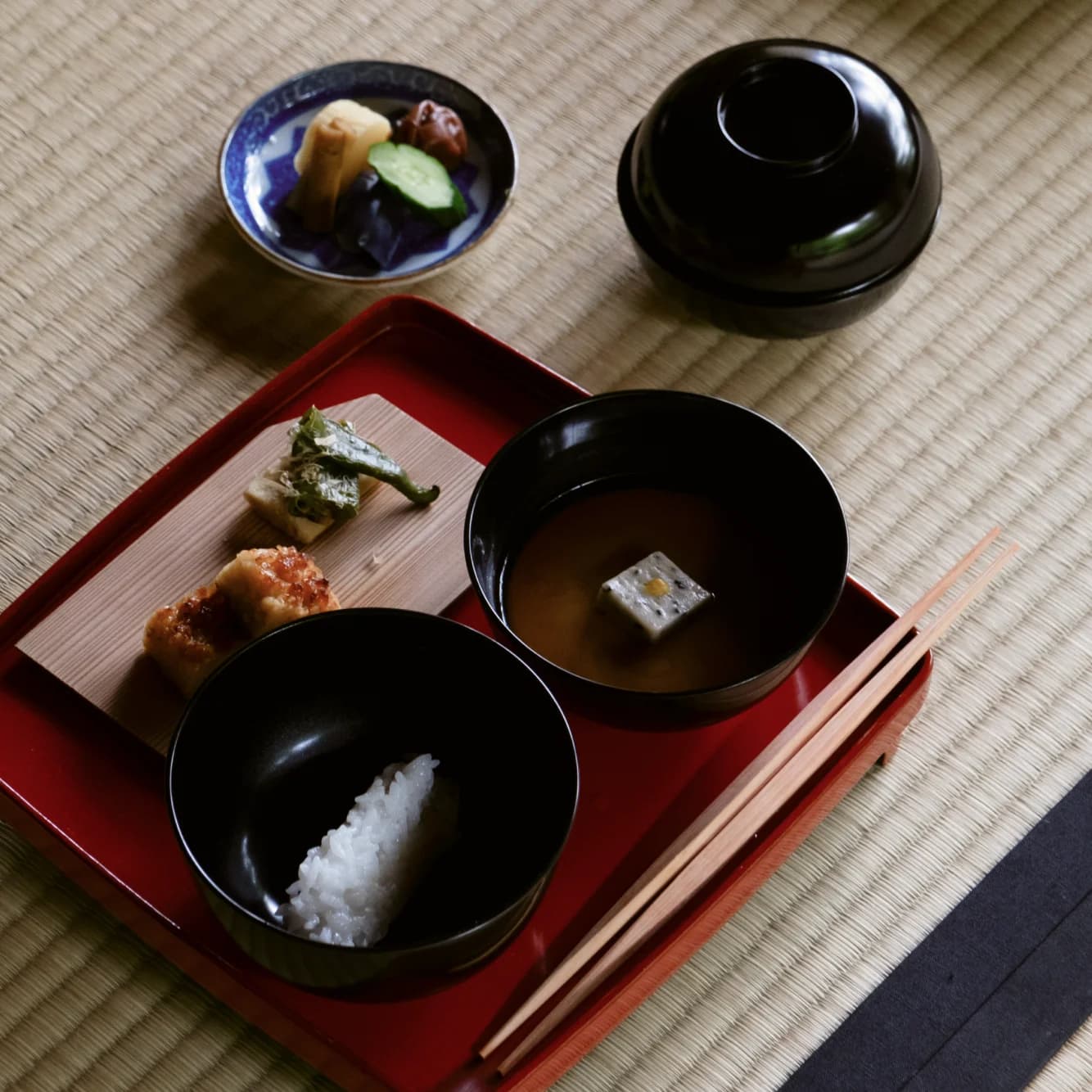 Tea ceremony tray