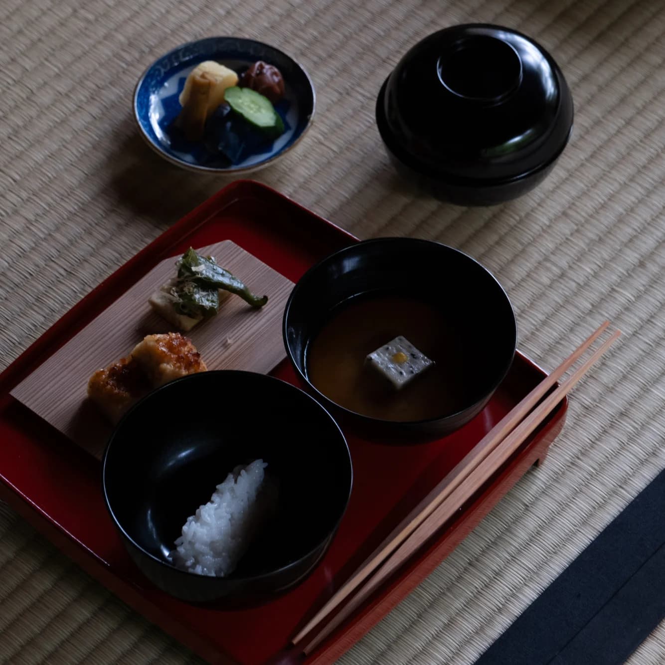 Tea ceremony tray