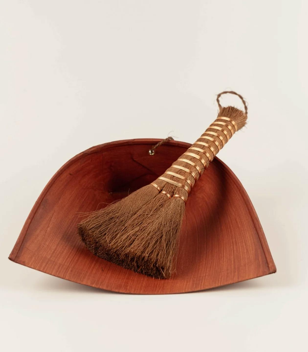 Image of a handmade hemp palm brush